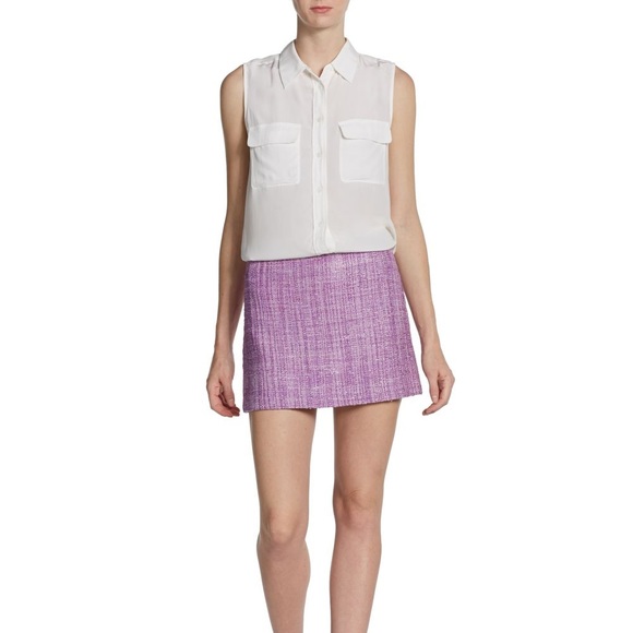 Alice + Olivia Dresses & Skirts - Alice and Olivia Gianni Tweed Purple Skirt